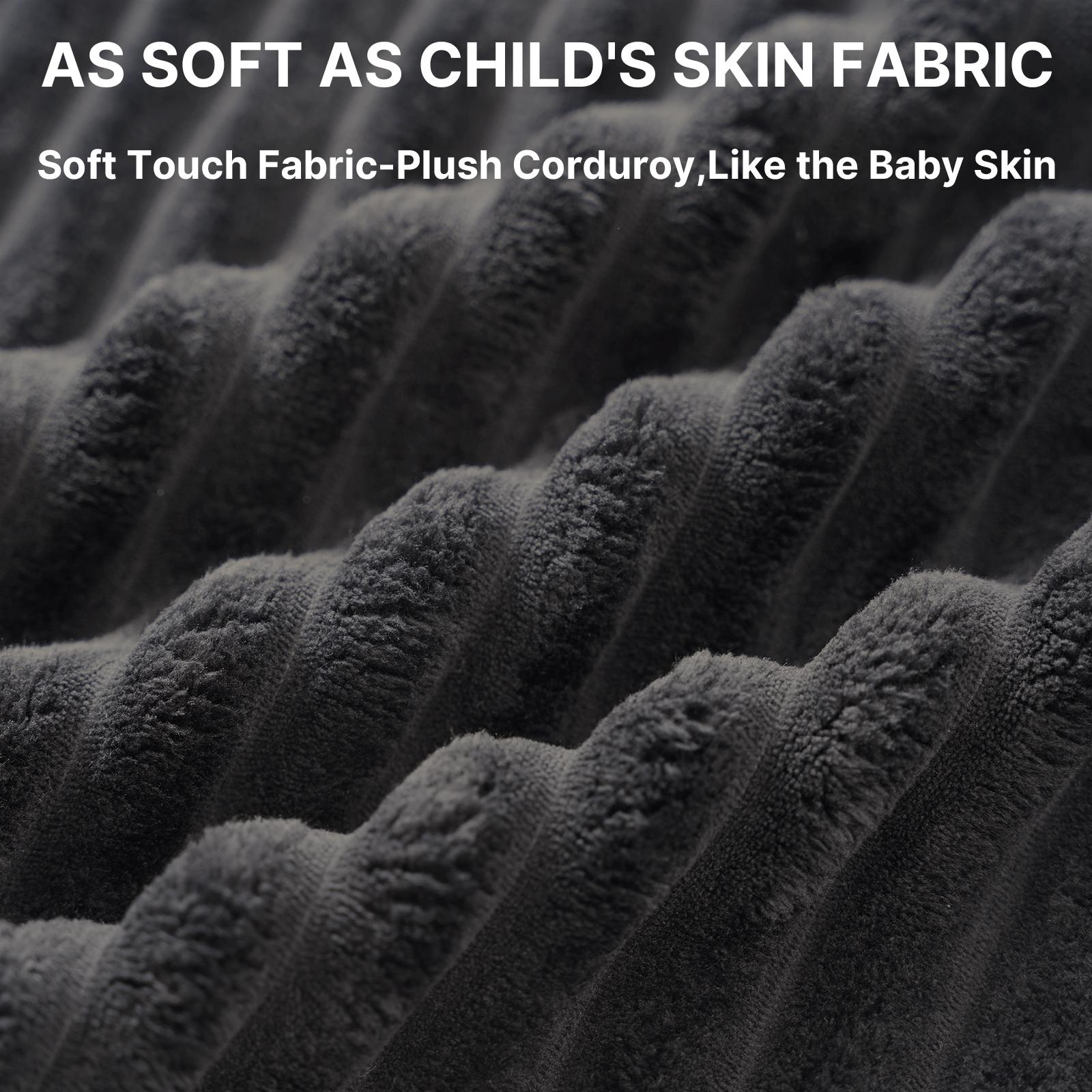 Modular Sectional Sofa Bed, Corner Couch with Chaise Lounge, Oversized Plush Corduroy Sleeper Sofa, No Assembly Required - Couch in a Box for Living Room & Bedroom，Oversize Compression Boneless Sofa Bed Plush Corduroy Sofa Bed