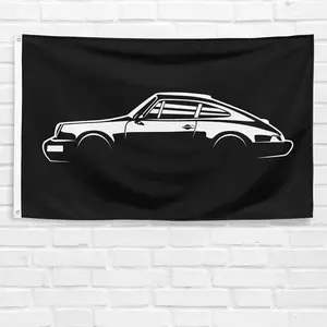 For Porsche 911 964 Enthusiast 3x5 ft Flag Dad Birthday Gift Banner