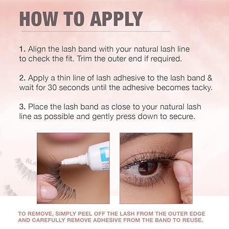 Ardell False Eyelashes Wispies Black, 1 pack (6 pairs per pack) Makeup Cosmetic