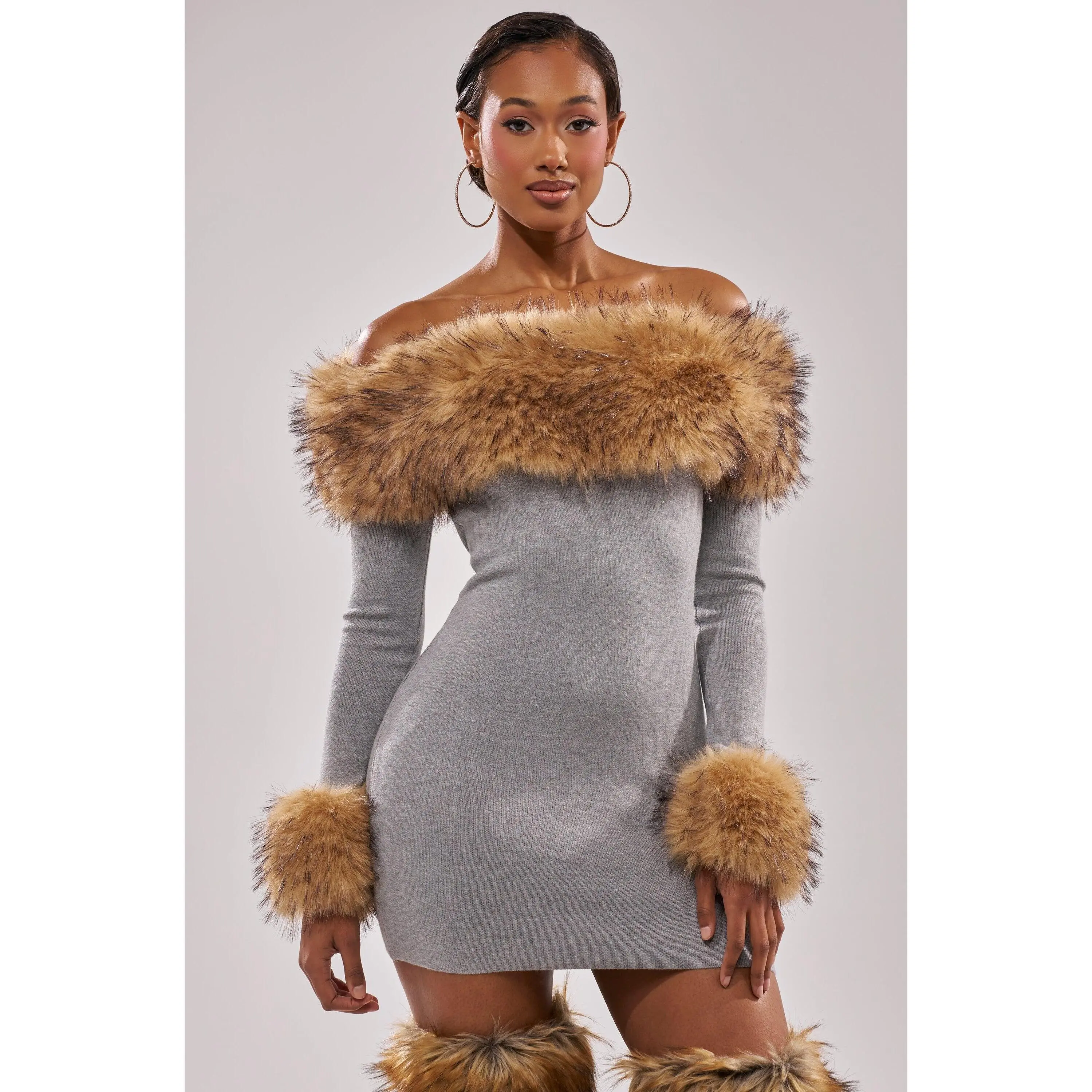 fur lined dress - TikTok Shop fur lined dress - TikTok Shop