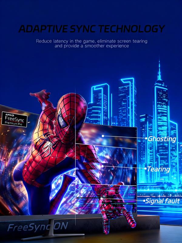 New 27" 2K QHD Gaming Monitor – 180Hz, 1ms, Adaptive Sync, Ultra-Slim Bezel, Dual HDMI & DP, Tilt Adjustable