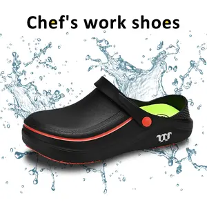 Chef's Work Shoes Anti-Slip Waterproof Oil-Resistant Soft Insoles for Kitchens,beach shoes.Restaurants Hospitals Wide Feet Comfortable Durable Lightweight Footwear Dry Closed