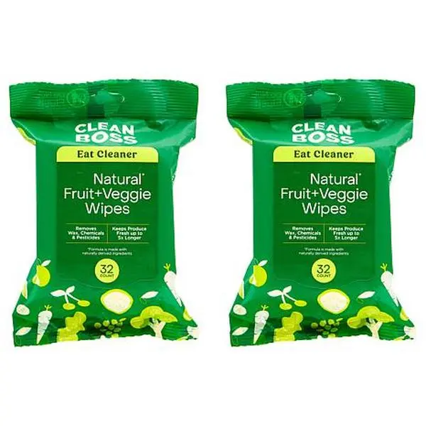 Joy Mangano JOY Eat Cleaner 64-count Fruit & Veggie Produce Cleaner To-Go Wipes