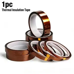 High-Temperature Polyimide Tape, Ideal for 3D Printing, Pcb Protection, Welding, Self-Adhesive, Solvent Resistant, Multiple Sizes