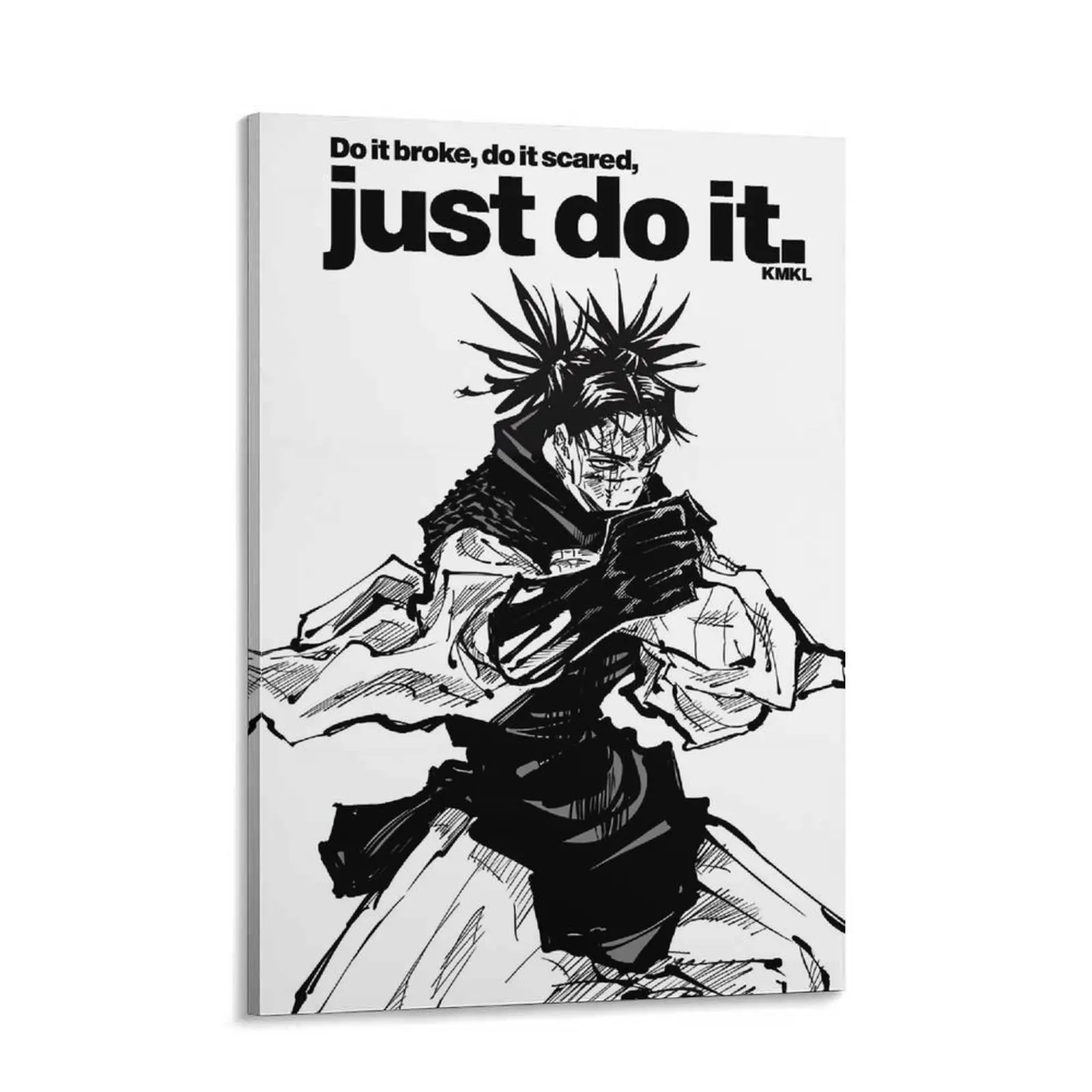 Choso Jujutsu Kaisen  Wall Art, Anime Quote Poster Print, Manga Room Decor for Bedroom, Dorm Room, Gaming Setup and Home Office, Black and White Motivational  Artwork canvas