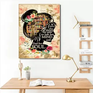 DIY Artistic Creative Wisdom / Characters / Bookshelf / Mosaic Kit, 5D Diamond Painting Kit / Full Circle Adult Diamond Painting Art, Cross Stitch Kit Mosaic Home Decorative Painting girl diamond art living room bedroom decor book pattern diy diamond art