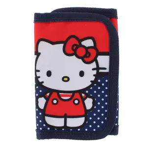 Textiel Trade Girl's Hello Kitty Americana Hook & Loop Closure Tri Fold Wallet