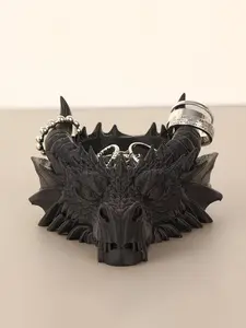 1pc Gothic-Style Faucet-Shaped Jewelry Storage Plate, Dark-Themed Desktop Decor Item, Ring And Necklace Holder, It'S an Incredibly Practical Desktop Organizer And Also a Stylish Decorative Piece, Jewelry Chests