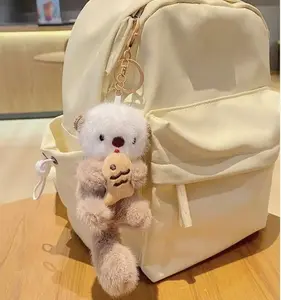 Cute Otter Plush Toy Keychain, Animal Pendant Charm, Birthday Gift, Adorable Doll Accessory, Soft Stuffed Animal, Perfect Present benny  plush caseoh  plushie  crochet Soft Strawberry Bunny Plush Toy