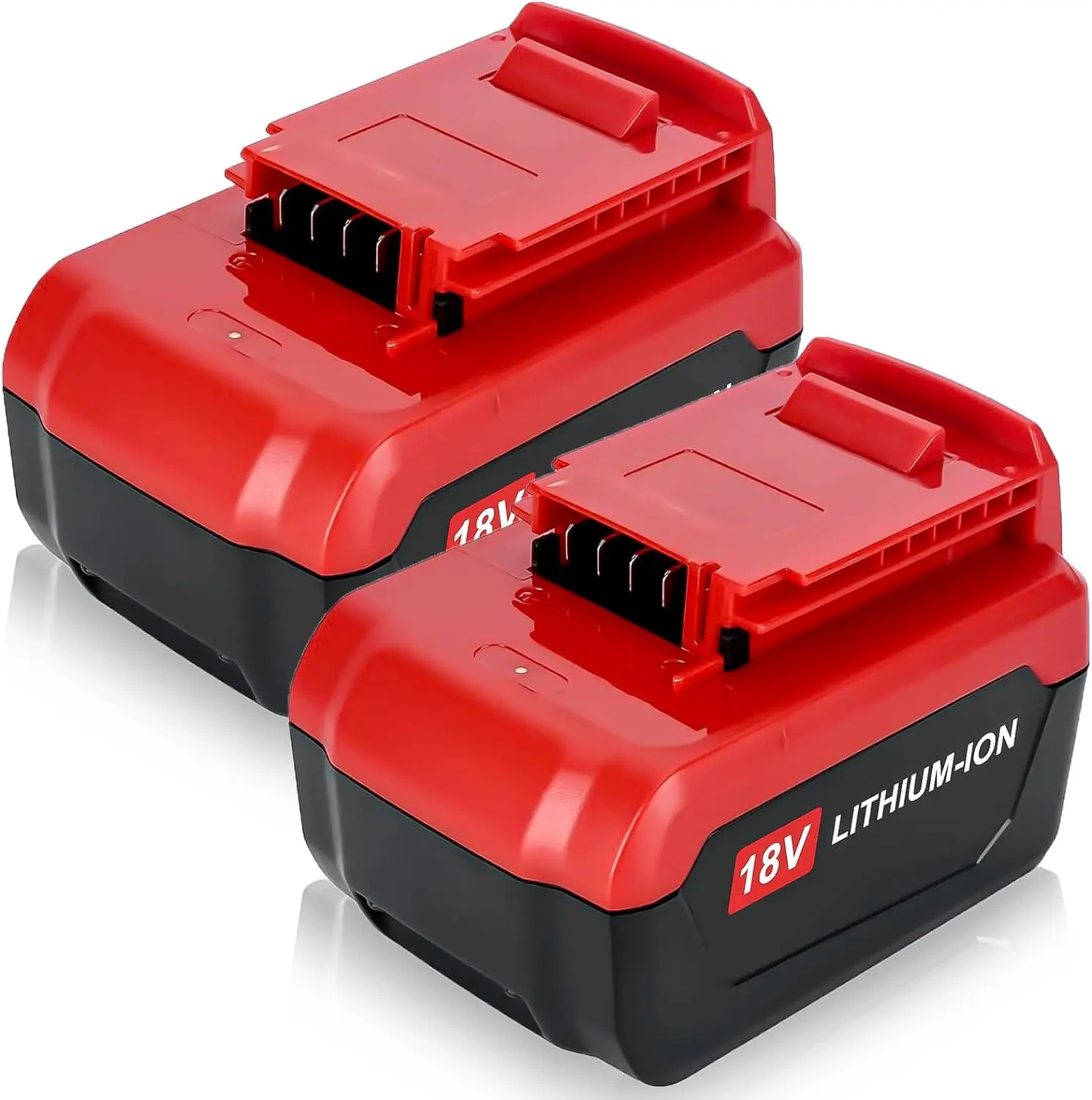 2-Pack Rechargeable 6.0Ah High-Capacity Lithium Ion Batteries - Performance Replacement for Porter Cable 18V Cordless Power Tools, Longer Run Time (PC18BLX, PC489N Compatible), 18X13x9 Cm, 12 Months Quality Problem Solving
