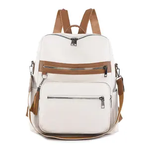 Vintage PU Backpack Casual Large Capacity Women's Backpack