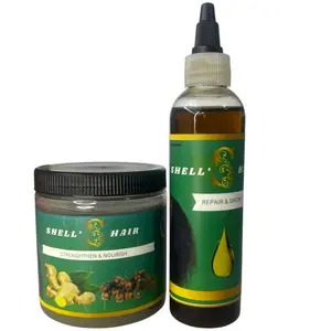 Shell Hair Oil and Cream, Gentle Hydrating Haircare Product for Hair Moisture Boost and Repair