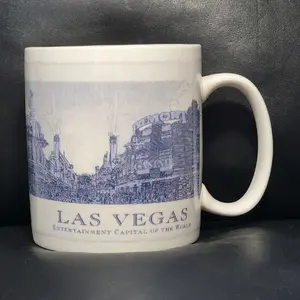 2006 Starbucks Coffee Mug City of Las Vegas Architecture Collector Series 18 Oz. Reusable Drinkware Washable