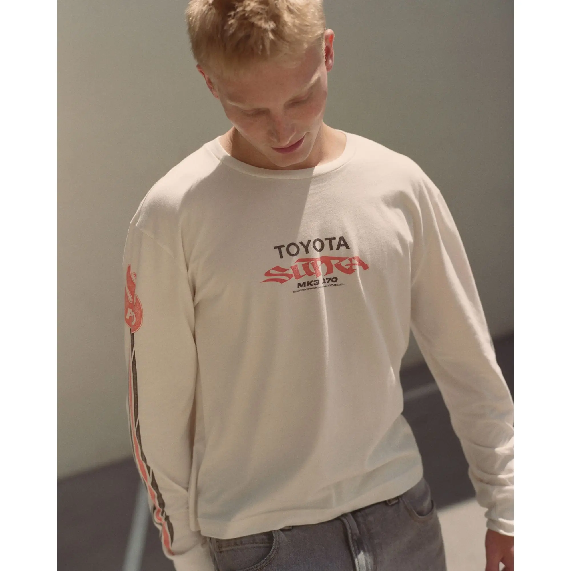 Hollister Relaxed Long-Sleeve Toyota Supra Graphic Tee
