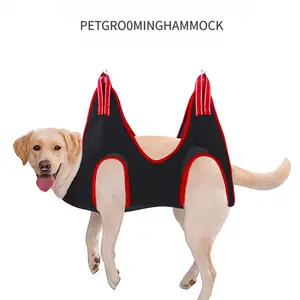 Pet Grooming Hammock for Dogs and Cats – Anti-Scratch Nail Trimming Restraint Harness for Small Medium Pets, Breathable Mesh Sling for Bathing, Hair Cutting, Teeth Cleaning (Suitable for Cats & Small Dogs)