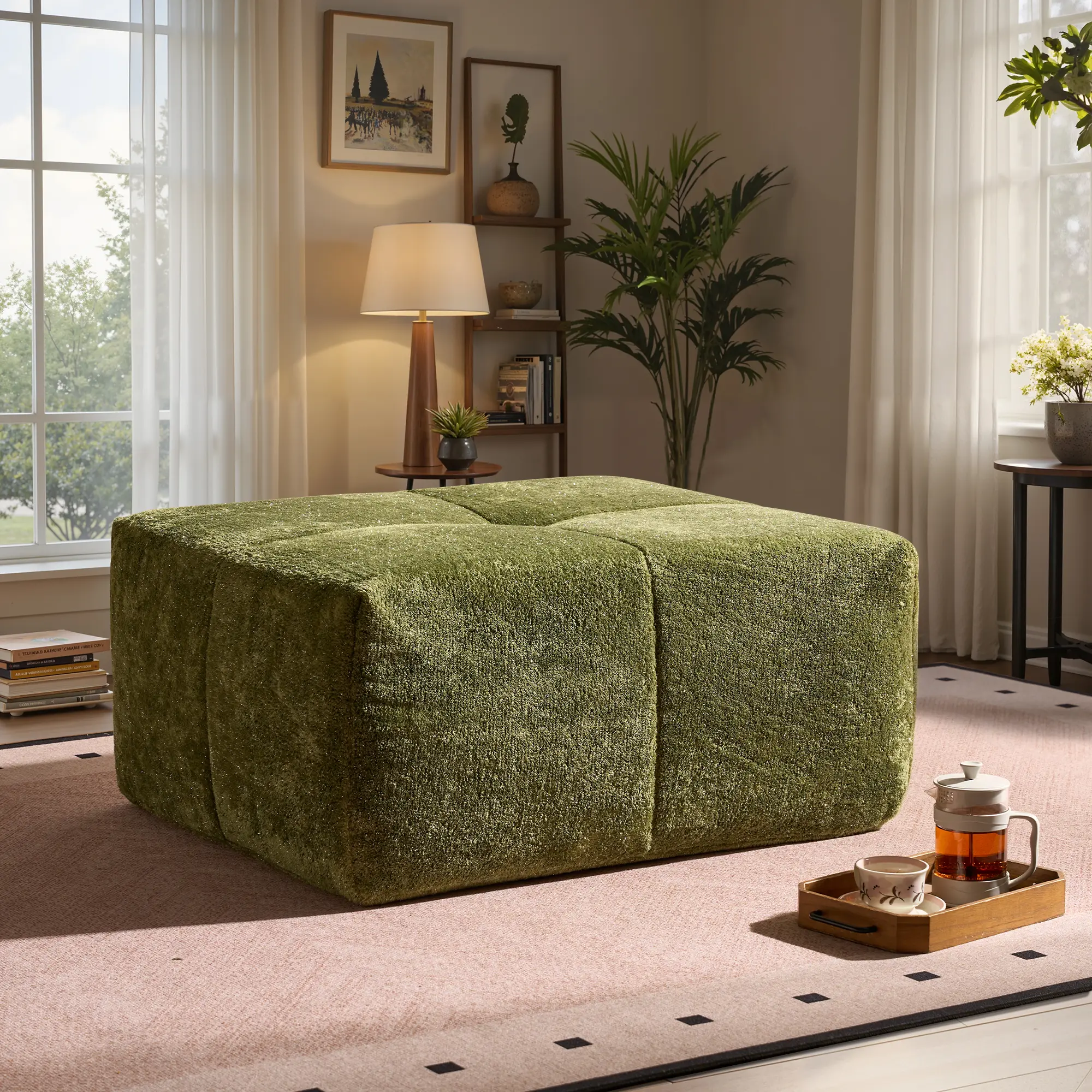 Neon Green Shimmer Plush