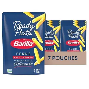 Barilla Ready Pasta, Fully Cooked Penne Pasta, Non-GMO & Kosher, 7 oz (Pack of 7)