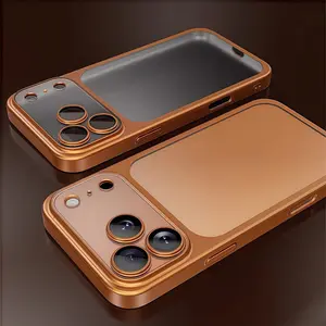 Ultra-Thin Matte Hard Protective Cellphone Casing with Heat-Dissipating Lens Film, Full-Cover Anti-Drop Protection & Screen Protector, Slim Aesthetic Handheld Devices Accessories for iPhone 7 Pro Max, 15, 16 (Father’s Day Gift Idea)