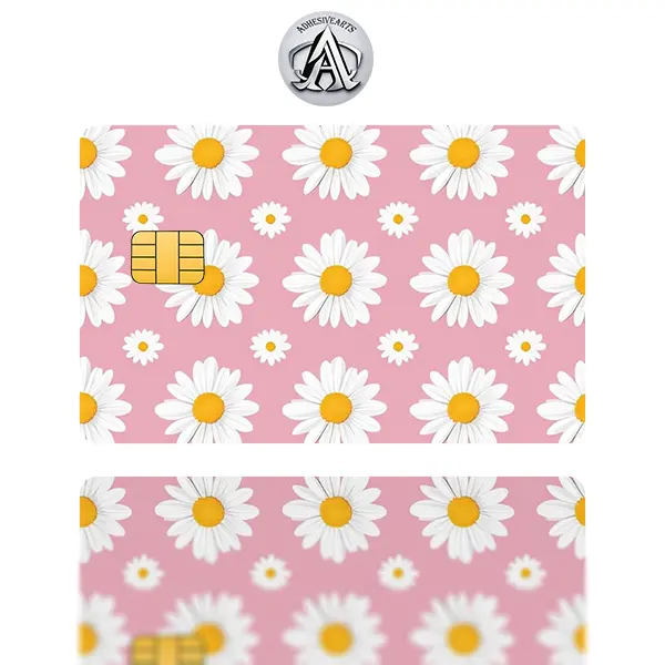 Alaska Shasta Daisy Debit Card Skin/Sticker - High Quality Vinyl for Customization and Personalization