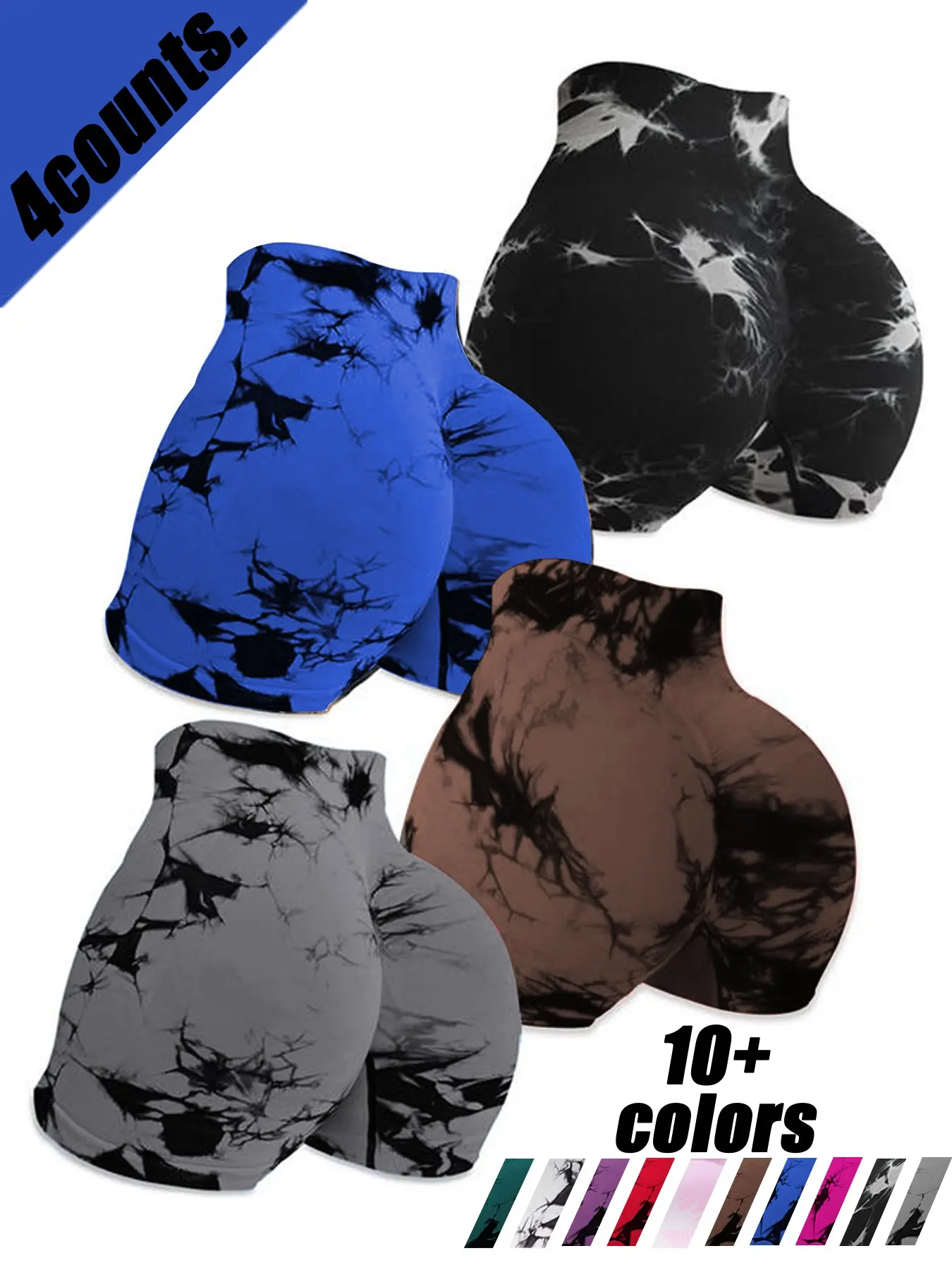 Black + Blue + Brown + Dark Gray