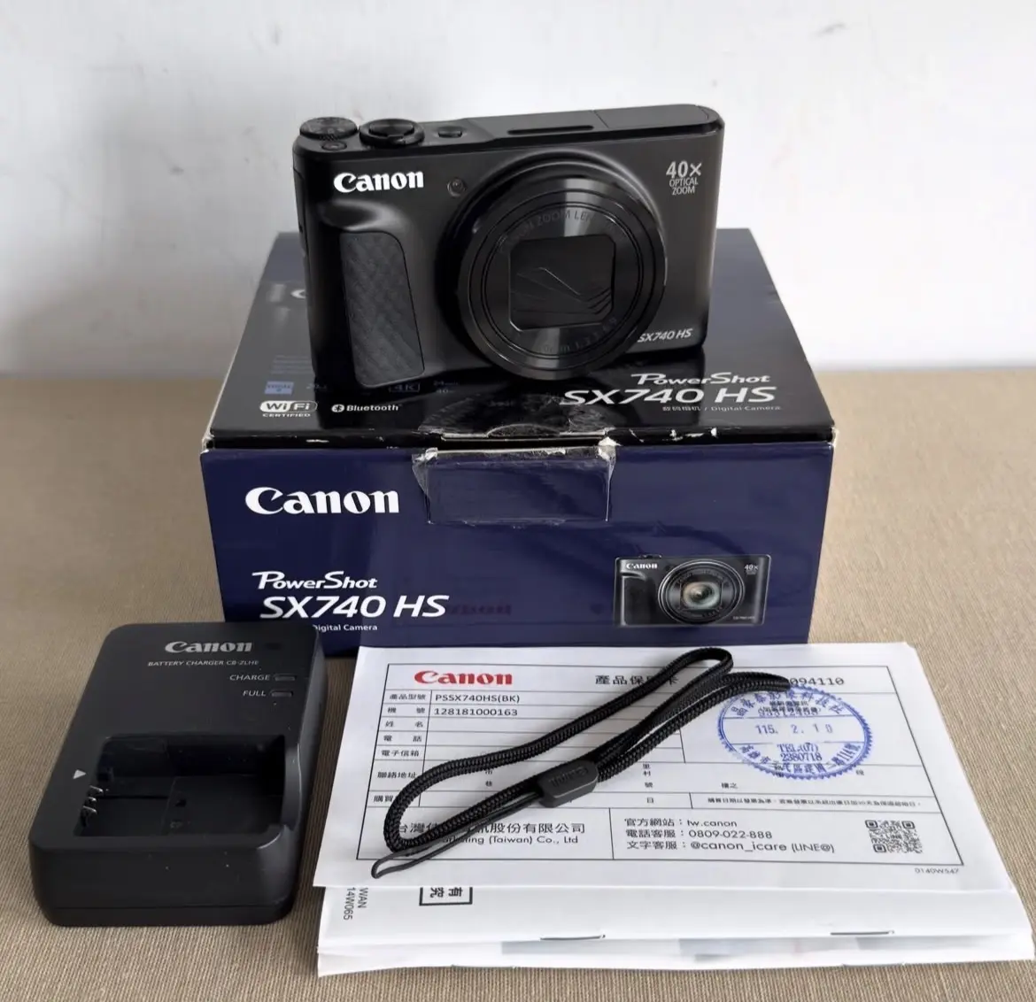 Canon PowerShot SX740 HS 20.3MP 4K Digital Camera 40x Optical Zoom Wi-Fi Black