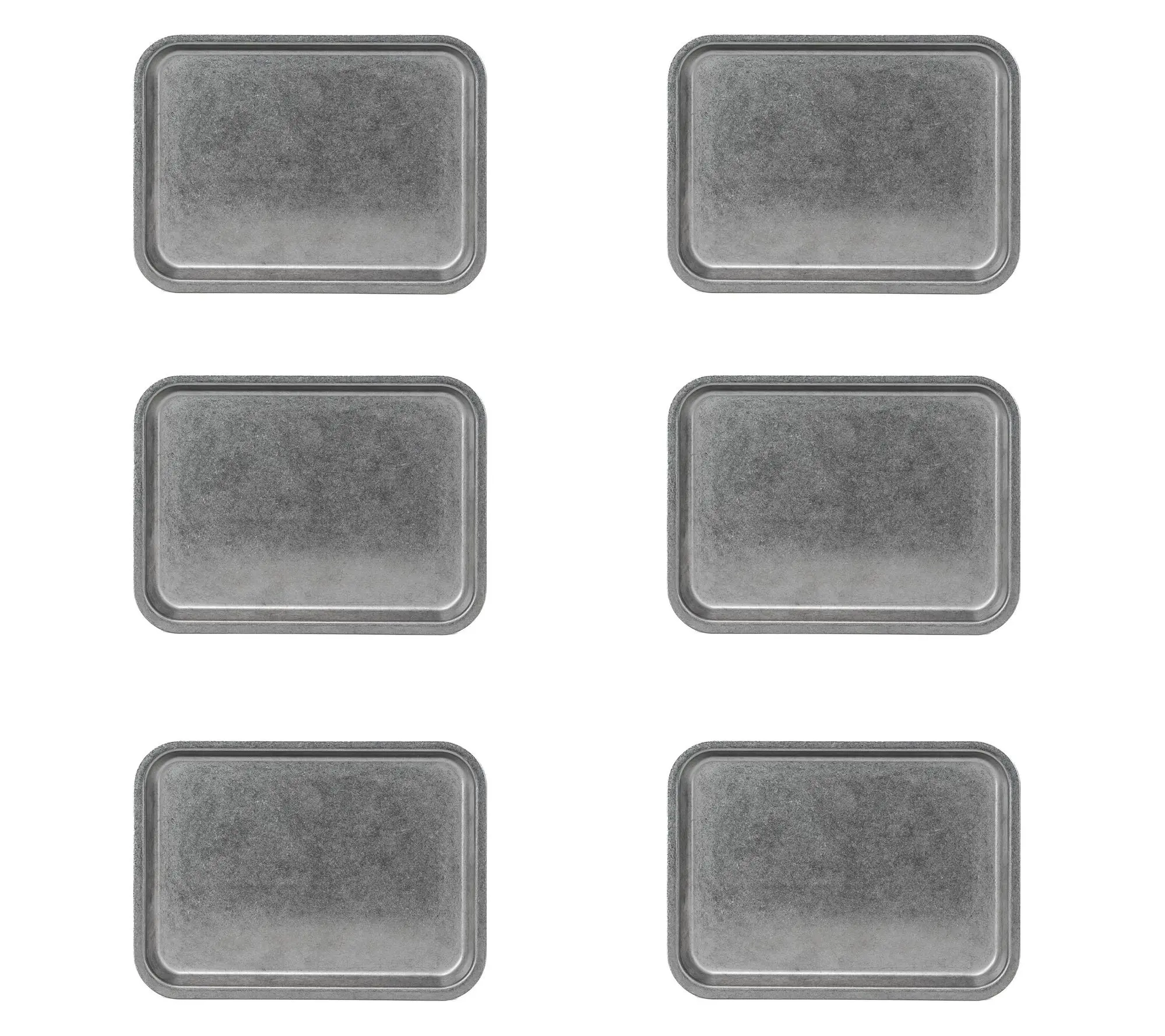 10 Strawberry Street Set of 6 Moab Dinnerware, 7x10" Rectangle
