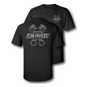 Chevrolet Engine Piston T-Shirt, Classic Piston & Chevy Logo Design, WrenchCore Graphic Shirt for Mechanics & Car Enthusiasts, Gift for Chevy Owners or Diesel Garage Crews