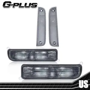 Fit For 1997-2001 Jeep Cherokee XJ Chrome 1Pair Signal Lights+ Side Marker Lamps