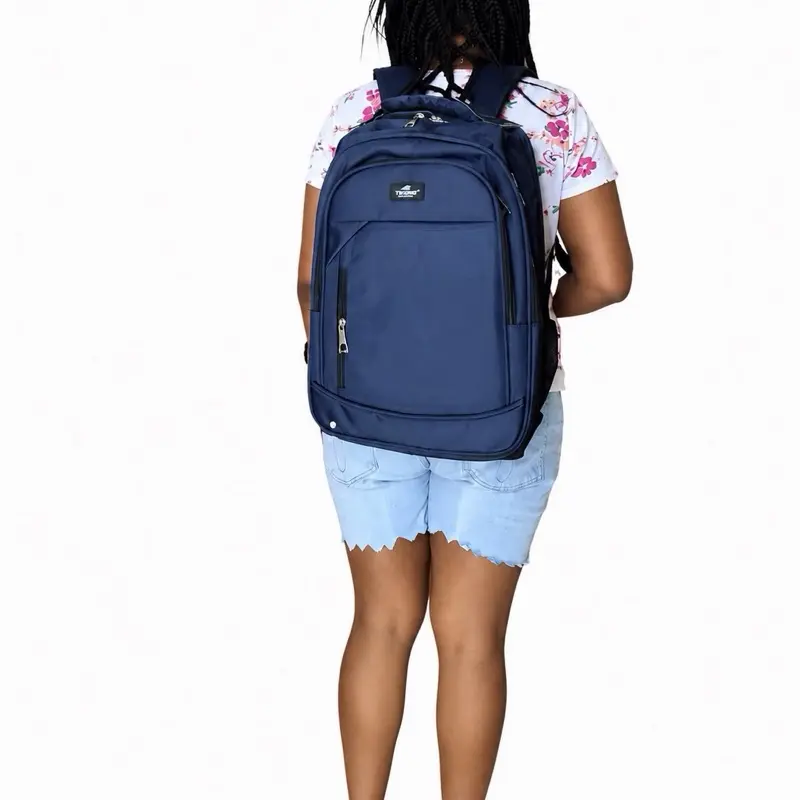 TravelPro Business Laptop Backpack – Navy Blue Large Capacity Travel & Work Backpack