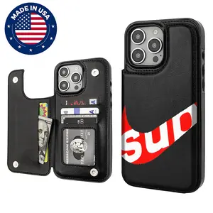 SUP Tick Aesthetic Design Pattern Casing For iphone 16 15 14 13 12 Plus Pro Max Flaunt Mobile Phone Case TPU Pu Leather Card Holder Drop Protection Shockproof Protector Vintage unique Fashion Trend Anti-scratch Stylish Smartphone Cover