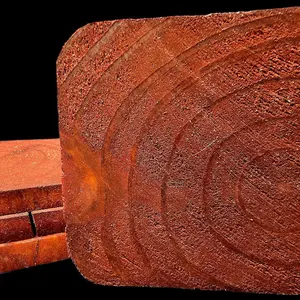 Stained Wood Coasters (4) - Gunstock Tableware with Natural Wood Finish and Unique Design - Wooden