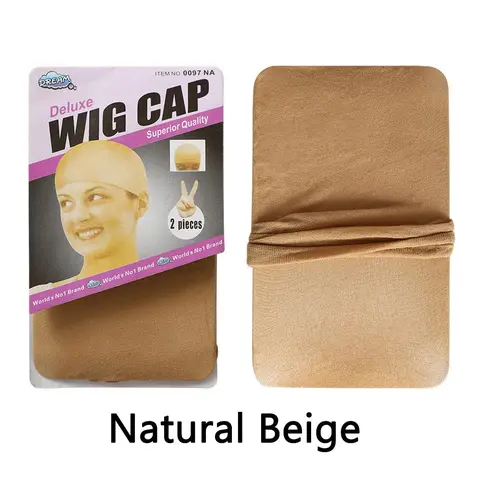 2Pcs Beige Color Wigs Cap For Human Hair Wigs