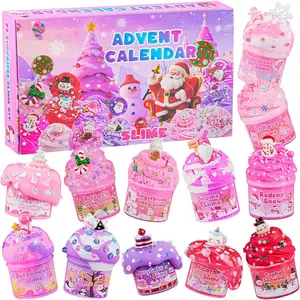 Advent Calendar 2025, Pink Slime Kids, Different Butter Cloud Slime kit for Girls Ages 8-12, for Kids Party Favors Goodie Bag Stuffers, 4 5 6 7 8 9 10 Year Old Girl Birthday Gift Cute Stuff
