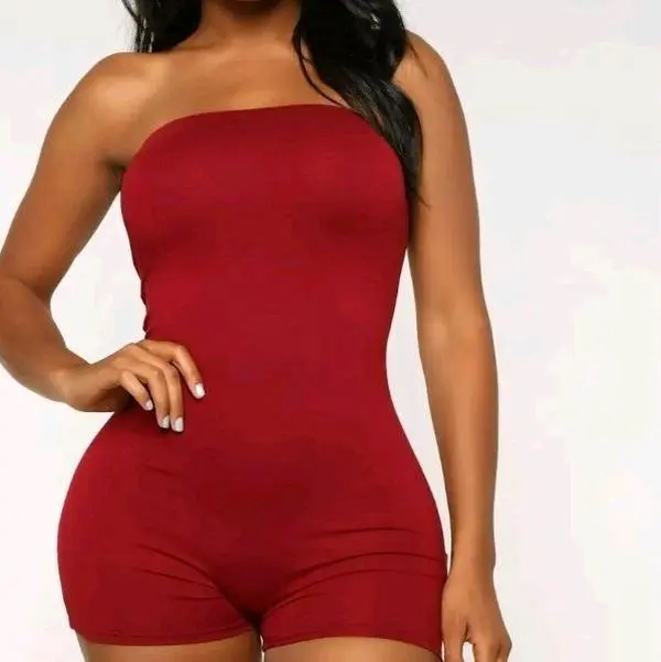 Women's sexy jumpsuit shorts set Bodysuit Womenswear Fabric.