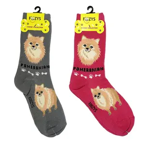 Pomeranian Socks - 2 Pairs of Socks by Foozy's Socks