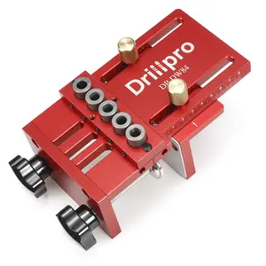 Drillpro 3 in 1 Adjustable Woodworking Doweling Jig Kit Pocket Hole Jig Drilling Guide Locator For Furniture Connecting Hole Puncher Tools