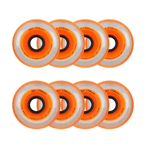 Labeda Roller Hockey Wheels - Millennium Gripper 72/80 HiLo 76A Orange (8-Pack)