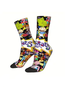 BIIHUDU Men's Anime Sock Printed for Man Figure - Full-Body Anime Character Design with Iconic Outfit & Face, Collectible Nov