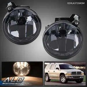 Fit For 2001-2004 Dodge Dakota / 2001-2003 Durango Smoked Lens Fog Lights Lamp