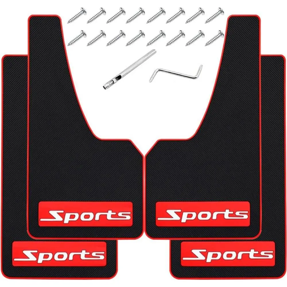 4 count  Mud Flaps Universal Fit Fender Splash Guards No  Rubber Mud Flaps for  SUV