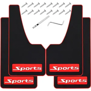 4 count  Mud Flaps Universal Fit Fender Splash Guards No  Rubber Mud Flaps for  SUV