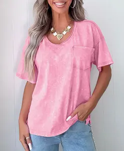 Cotton Mineral Wash T Shirt, Cotton Mineral Wash T Shirt Delivers A Soft, Vintage Casual Look,  100% Cotton Offers Breathable Comfort For Everyday Wear.