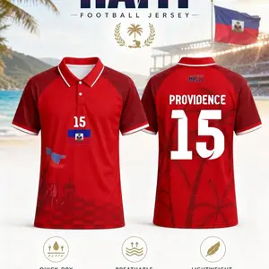 (Custom name and number) 2026 Haiti Soccer Jersey, Haiti Soccer Shirt, Haiti Football shirt, High Performance T-Shirt, Fan Gear, Gift for Him