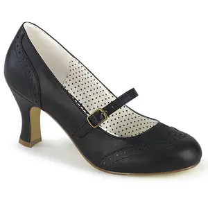 Women's 3" Heeled Sandals - FLAPPER-32 Black, Stylish Classy Elegant Fashion Shoe