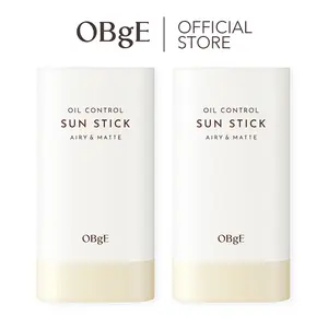 [OBGE Official Shop] OBgE Oil Control Stick (Pack of 2) Non-Greasy Cooling Facial Care Long-Lasting Protection Oil Absorption Travel Essentials