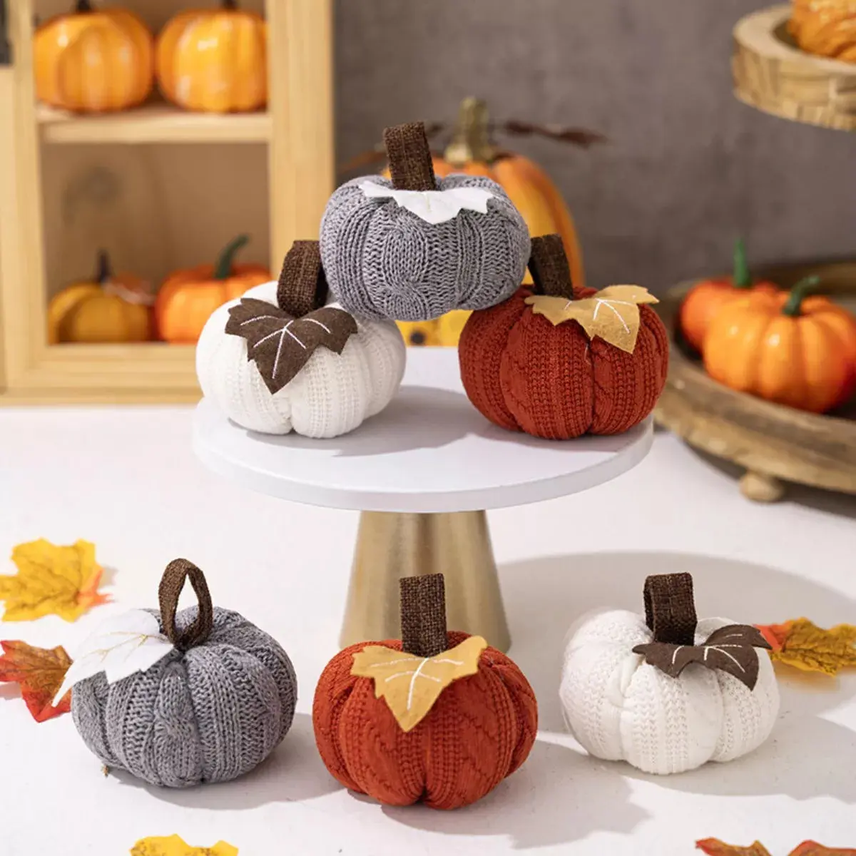 Cozy Knit Pumpkin