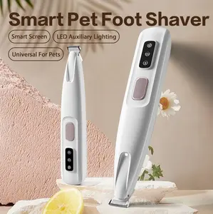 PetGroomer 2025 New Pet Paw Trimmer 1Pack Rechargeable Quiet Hair Trimmer For Pets Professional Grooming Kit Cordless Waterproof Clippers with LED for Precision Trimming Ideal for Home Grooming Pet Hair