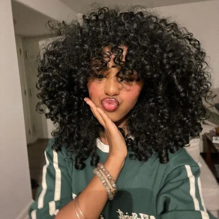 Alipearl Wig 250% Density Kinky Curly Glueless Wig 5x7 Lace Closure Wig Spiral Curl Pre Styled Human Hair Pre Bleached Knots