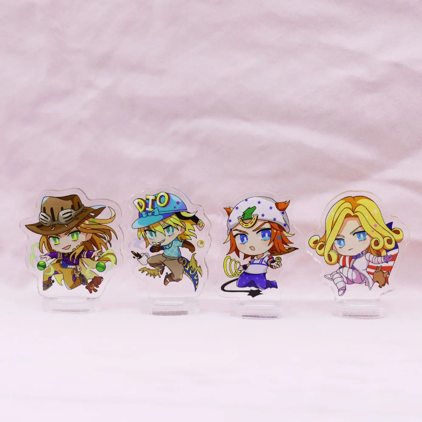 JoJo's Bizarre Adventure Fashion Accessories Acrylic Stand Johnny Joestar Gyro Zeppeli Funny Valentine Diego Brando Anime Figure Decor Gift