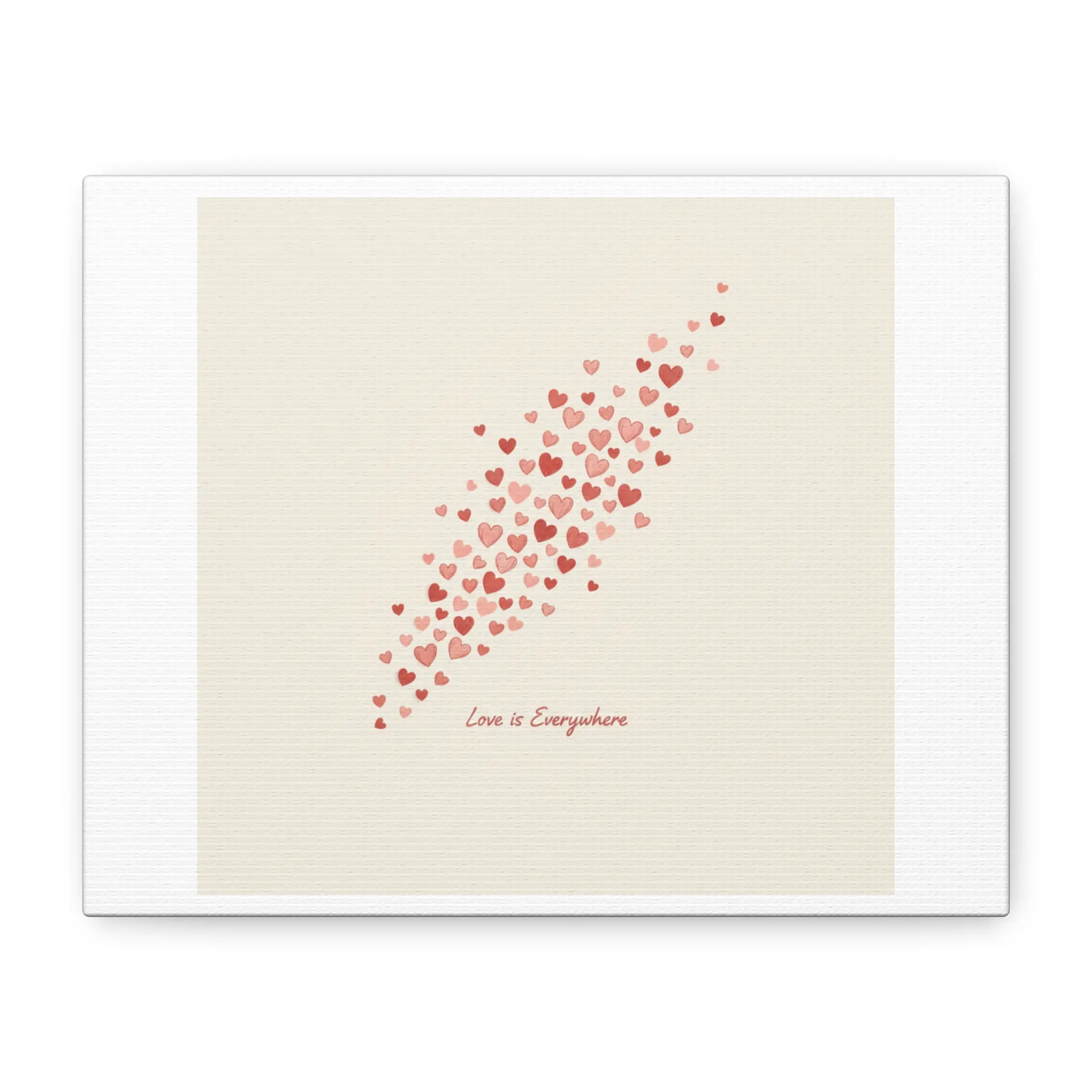 Tiny Heart Confetti Canvas, Matte Stretched Wall Art | Tiny Hearts Everywhere, Valentine doodle